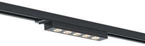 LED Candeeiro de teto moderno preto para sistema de calhas monofásico 5W 370 lm 3000K - Iconic Tsiri Moderno