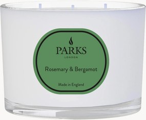 Vela perfumada artesanal com três pavios Vintage Aromatherapy (alecrim, bergamota, lavanda)