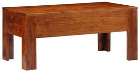 Mesa de centro 90x50x40 cm madeira de acácia maciça