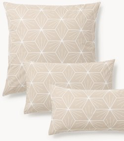 Fronha de almofada reversível em algodão com padrão geométrico Ilda