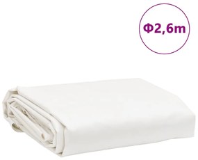Lona Ø 2,6 m 650 g/m² branco