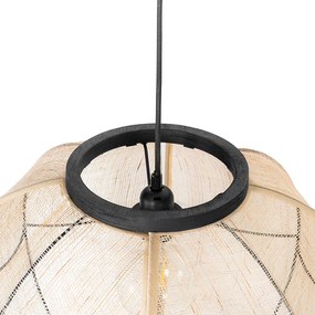 Candeeiro suspenso oriental castanho 48 cm - Rob Oriental