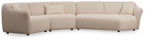Sofá de Canto Mentis – Creme – 360x108x79 cm
