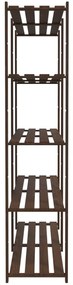 Unidade de 5 prateleiras 170x38x170 cm pinho maciço castanho