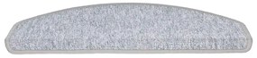 Tapetes de escada 20 pcs 65x24x4 cm cinzento-claro
