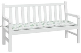 Almofadão banco jardim 150x50x7 cm tecido oxford padrão folhas