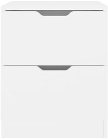 Mesa de cabeceira 40x40x50 cm contraplacado branco