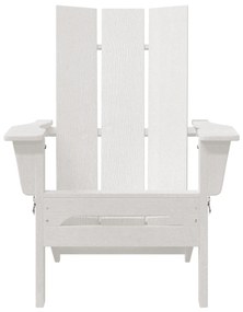 Cadeira Adirondack Reclinável Branca 74,5x80,5x90 cm HDPE