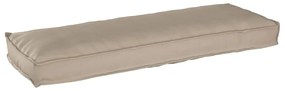 vidaXL Almofada de Palete da para Banco Taupe 120x40x8 cm, Tecido Oxford