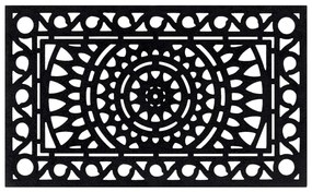 Tapete de porta retangular 45x75 cm borracha
