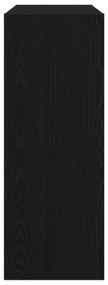 Mesa de Console vidaXL em Carvalho Preto 105x30x80 cm de Madeira de En