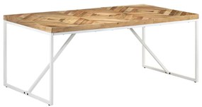 Mesa de jantar 180x90x76 cm madeira acácia maciça e mangueira