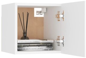 Mesas de cabeceira 2 pcs 30,5x30x30 cm derivados madeira branco