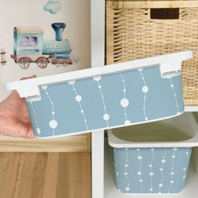Autocolante para caixa IKEA TROFAST - Correntes azuis