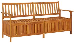 vidaXL Banco de arrumação 170 cm madeira de acácia maciça
