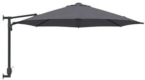 Parasol de Jardim Montado na Parede Antracite 250 cm