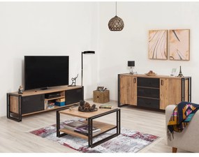 Conjunto de Mobiliário de Sala Cosmo – Pinho Atlântico – Consola: 160x