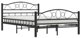 Estrutura de cama 120x200 cm aço preto