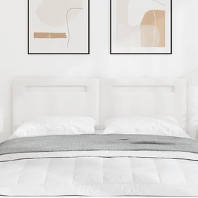 Cabeceira vidaXL Design Simples Branco Puro 160 cm em Couro Sintético