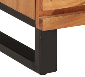 Mesa de cabeceira 40x34x46 cm madeira de acácia maciça
