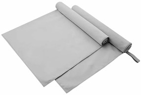 vidaXL Toalhas Esportivas 2 pcs Cinzeto 180 x 90 cm