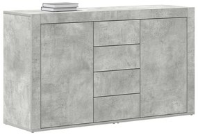 Aparador vidaXL Cinza Concreto Madeira Engenheirada 120 x 36 x 69 cm