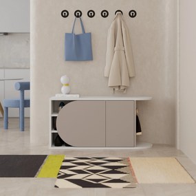 Hall Stand Berlin BA – Nogueira – 120 cm x 200 cm x 35 cm