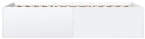 Estrutura de cama 90x200 cm derivados de madeira branco