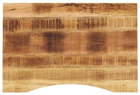 Tampo de mesa com curva 100x60x2,5cm mangueira áspera maciça