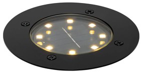 Refletor de solo moderno preto incluindo LED IP65 Solar - Terry Moderno