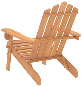 Cadeira Adirondack para jardim em madeira de acácia maciça