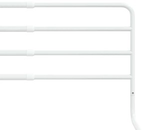 Barra de segurança p/ cama infantil (76-137)x55 cm ferro branco