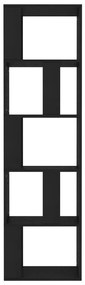 Estante/divisória 45x24x159 cm derivados de madeira preto