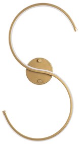 Lâmpada de Parede Es – Dourado – 25cm x 56cm x 5cm