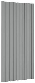 Painéis de telhado 36 pcs 100x45 cm aço galvanizado cinzento