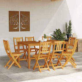 Cadeiras de Jardim Dobráveis vidaXL 8 pcs 36x46x86 cm Madeira Sólida d