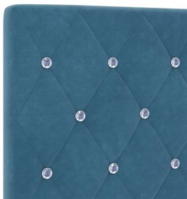 Cama vidaXL Azul Escuro 80x200 cm Veludo