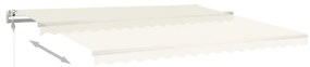 Toldo retrátil automático 450x350 cm cor creme