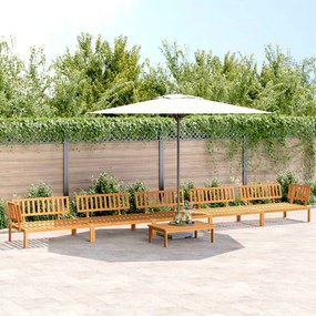 vidaXL 6 pcs conjunto de móveis de paletes p/ jardim acácia maciça