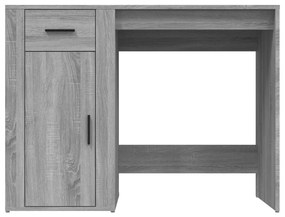 Secretária 100x49x75 cm derivados de madeira cinzento sonoma