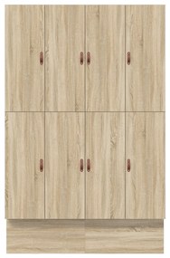 Camas com Arrumação em Carvalho Sonoma 135x190 cm