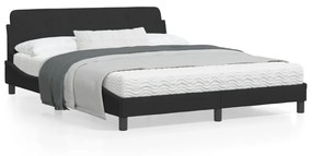 vidaXL Estrutura de cama sem colchão 160x200 cm veludo preto
