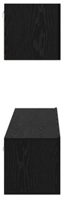 Conjunto de móvel de TV 4 pcs Carvalho preto 60 x 30 x 30 cm