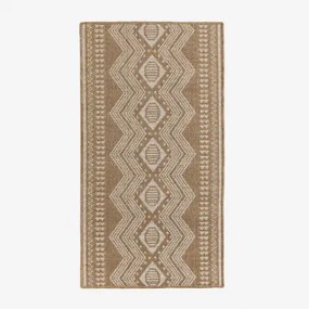 Tapete Retangular Em Polipropileno Ariane Beige De Amêndoa & 80 X 150 Cm - Sklum