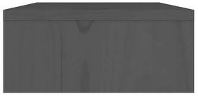 Suporte para monitor 60x24x10,5cm madeira de pinho maciça cinza