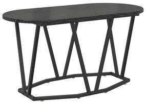 Mesa de Café vidaXL Preta em Carvalho 80x40x40,5 cm em Madeira Revesti