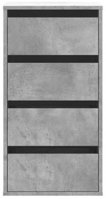 Cómoda com 4 Gavetas - 40x41x76 cm - derivados de madeira - cinzento c