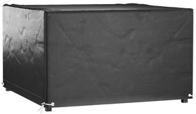 Capas p/ mobília de jardim 2 pcs 8 ilhós 125x125x75 cm quadrado