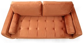 Sofá de 2 Lugares Rome – Laranja – 175 cm x 90 cm x 70 cm
