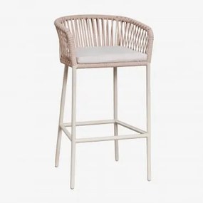 Banco Alto De Jardim Arhiza ↑75 Cm & Nude Beige - Sklum